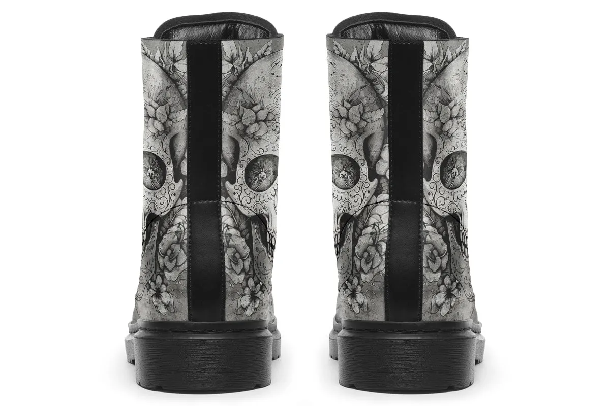 Sugar Skull Tattoo Boots
