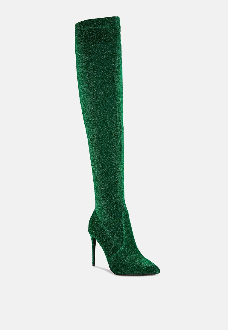 Tigerlily Knitted Stiletto Long Boots By Ruw