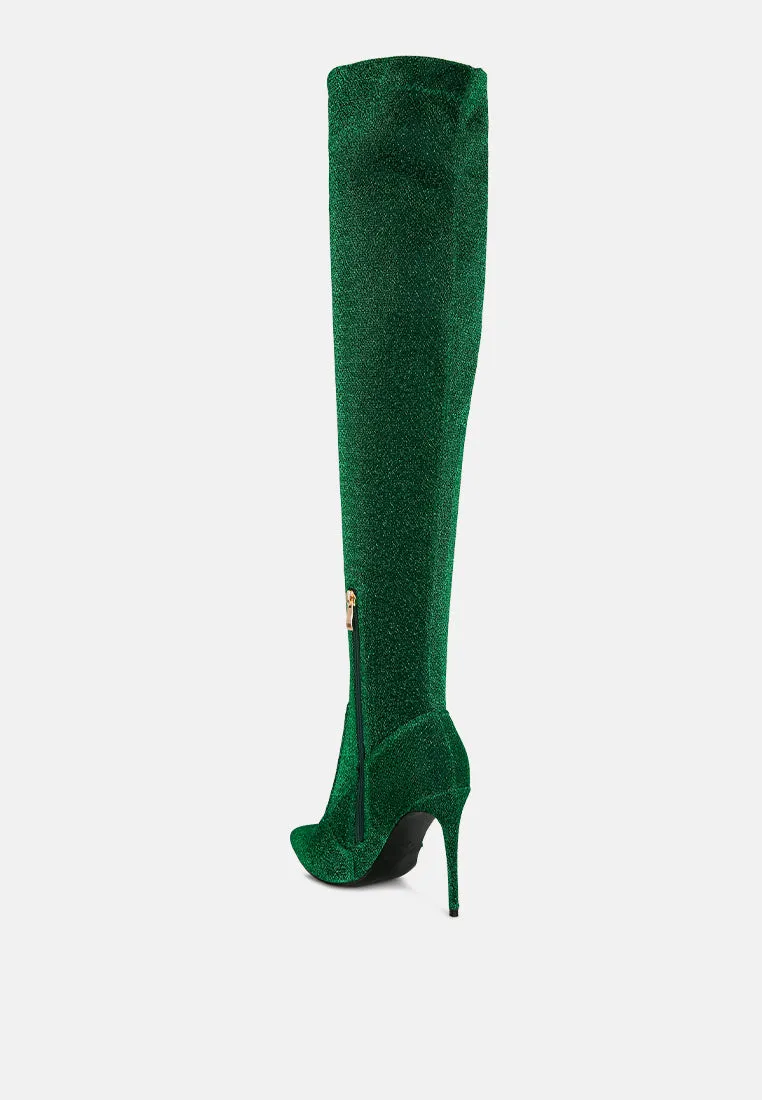 Tigerlily Knitted Stiletto Long Boots By Ruw