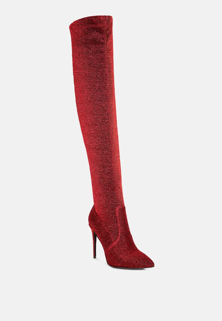 Tigerlily Knitted Stiletto Long Boots By Ruw