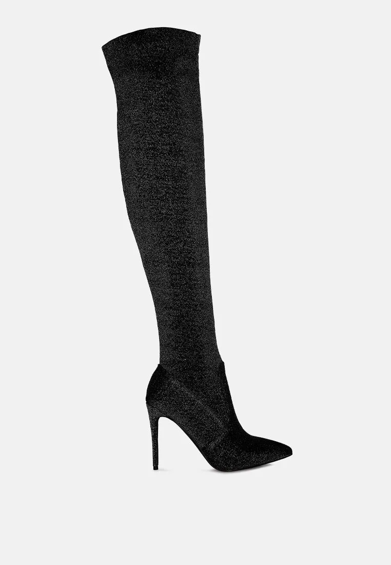 Tigerlily Knitted Stiletto Long Boots By Ruw