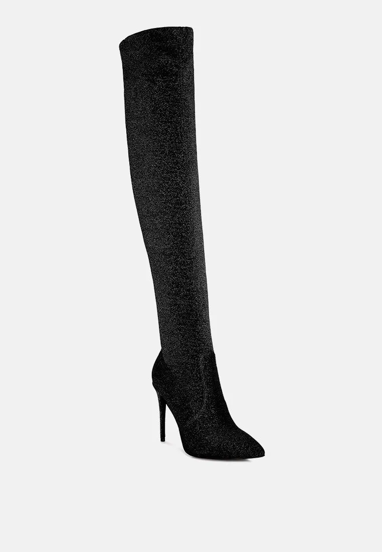 Tigerlily Knitted Stiletto Long Boots By Ruw
