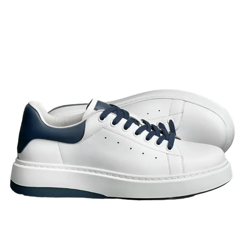TNV Casual Leather Shoes Genuine Leather Thick Bottom Sneakers Laces Up autumn winter Breathable DS2863