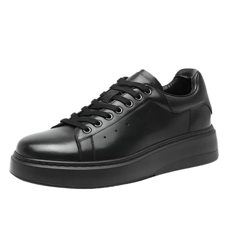TNV Casual Leather Shoes Genuine Leather Thick Bottom Sneakers Laces Up autumn winter Breathable DS2863