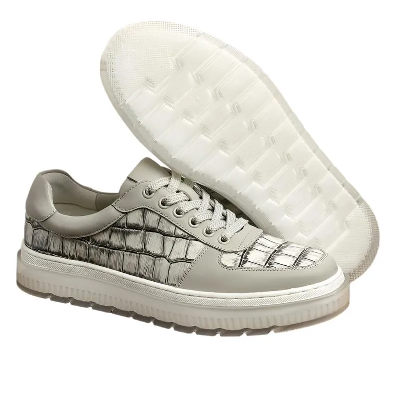 TNV Casual Leather Shoes Genuine Leather Thick Bottom Sneakers Laces Up  Breathable DS3337