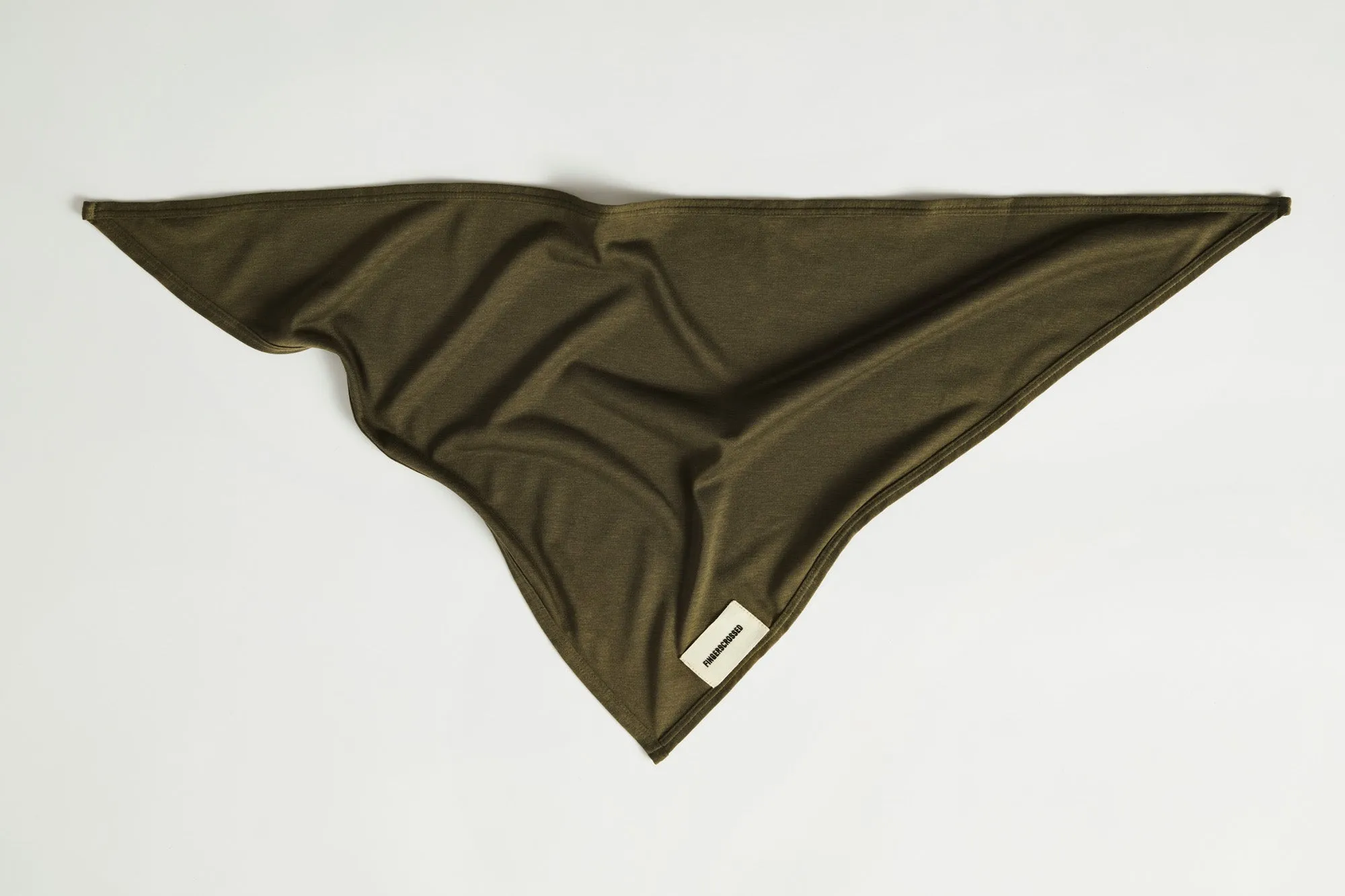 #TRIANGLE SCARF OLIVE