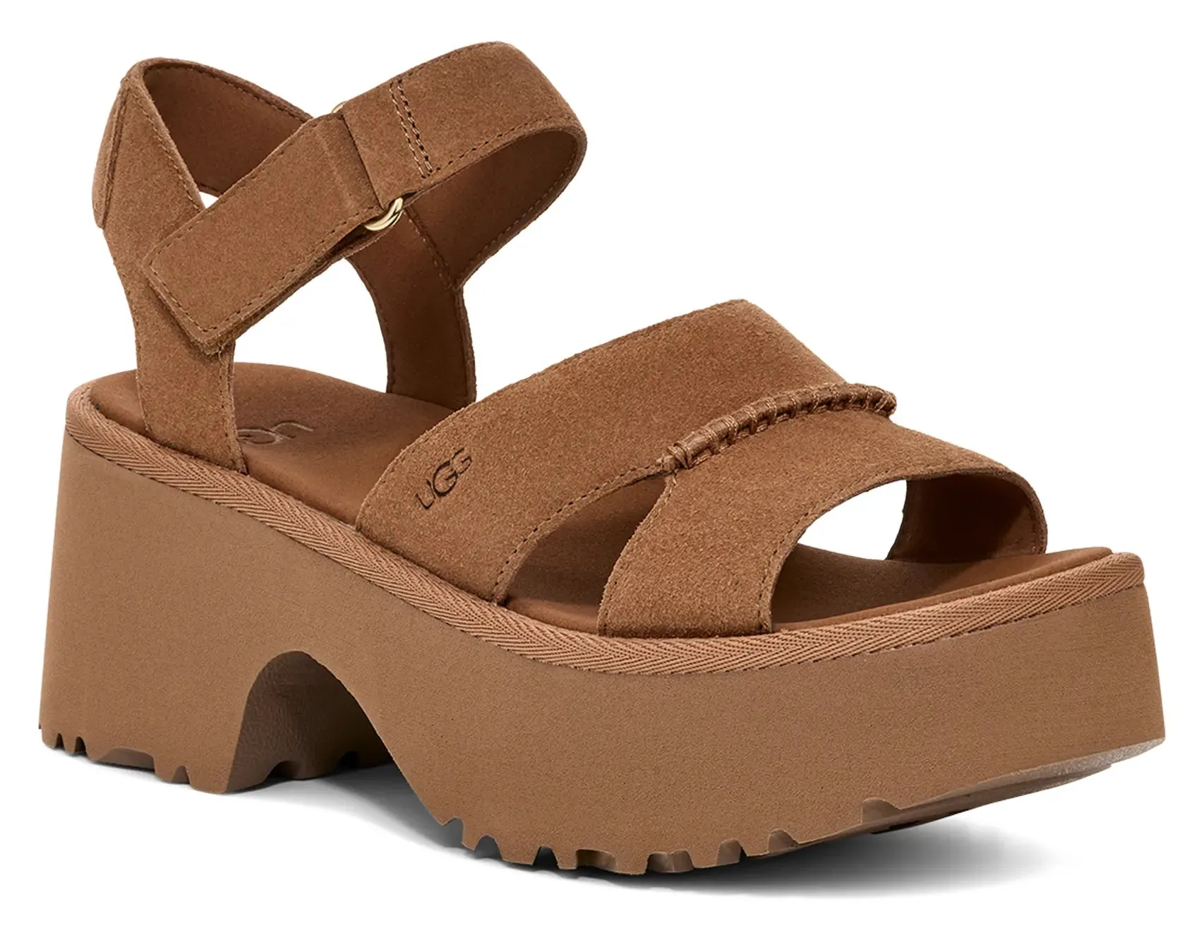 UGG New Heights Ankle Strap – Chic & Comfortable Platform Sandals