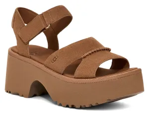 UGG New Heights Ankle Strap – Chic & Comfortable Platform Sandals