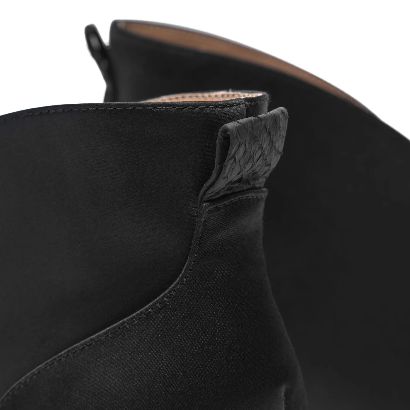 Valentine Low Cut Satin - Black