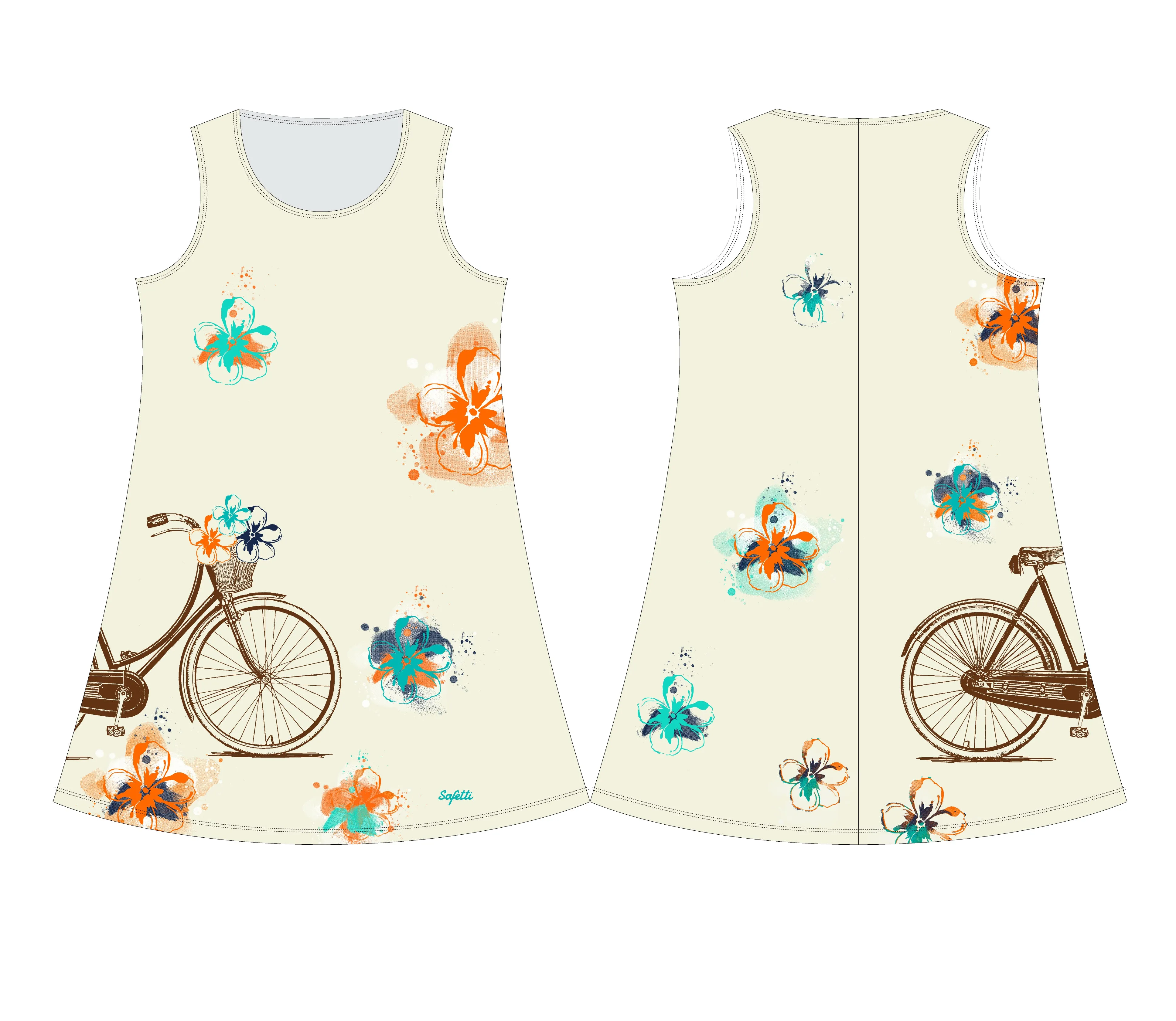 VENEZ - Dress - Cruise Bike Beige