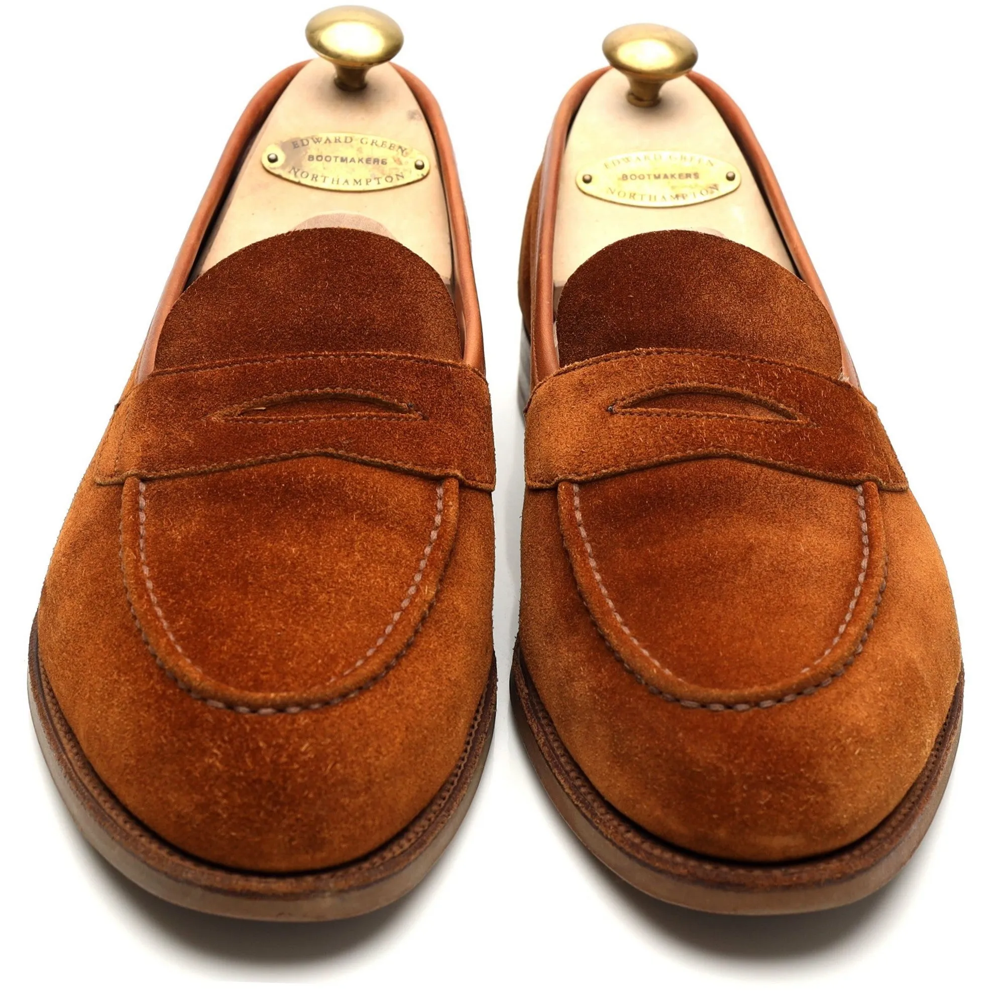 'Ventnor' Tan Brown Suede Unlined Loafers UK 9 E