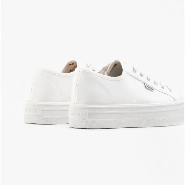 Victoria BARCELONA Womens Platform Canvas Trainers White