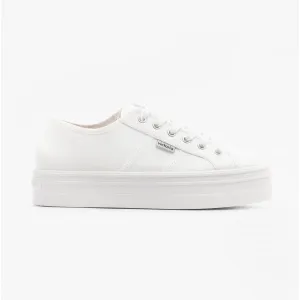 Victoria BARCELONA Womens Platform Canvas Trainers White