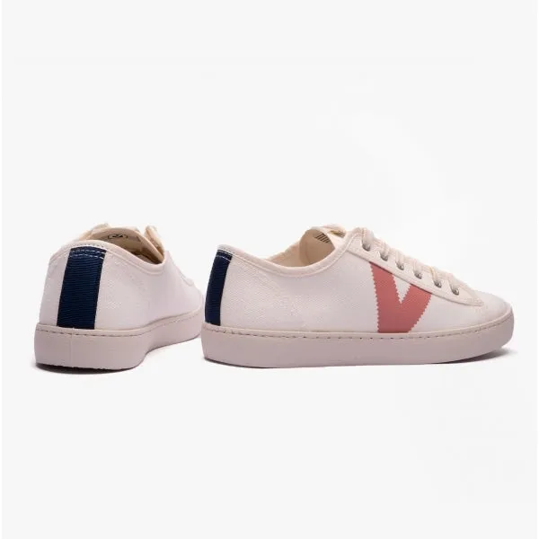 Victoria BERLIN ECO CONTRAST CANVAS Womens Trainers White/Rose
