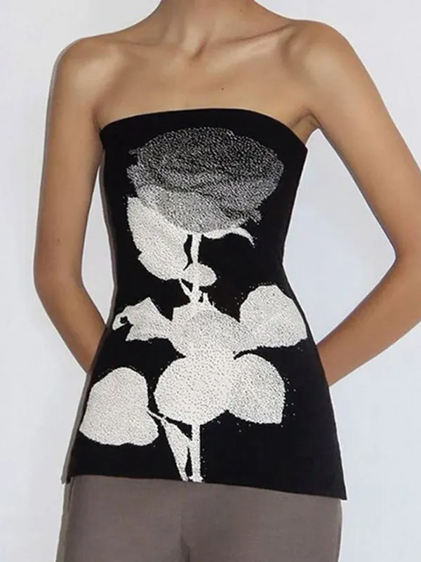 Vintage Rose Boobie Hottie Bandeau Top