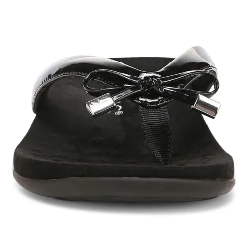 Vionic Women's Bella Toe Post Sandal Black Sandal