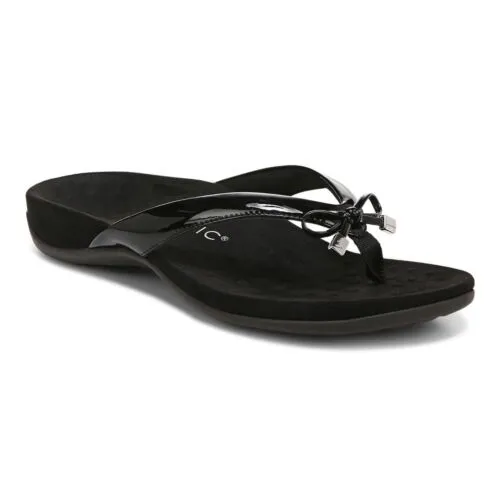 Vionic Women's Bella Toe Post Sandal Black Sandal
