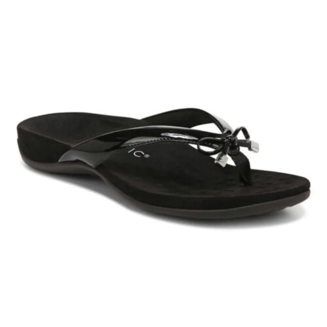 Vionic Women's Bella Toe Post Sandal Black Sandal