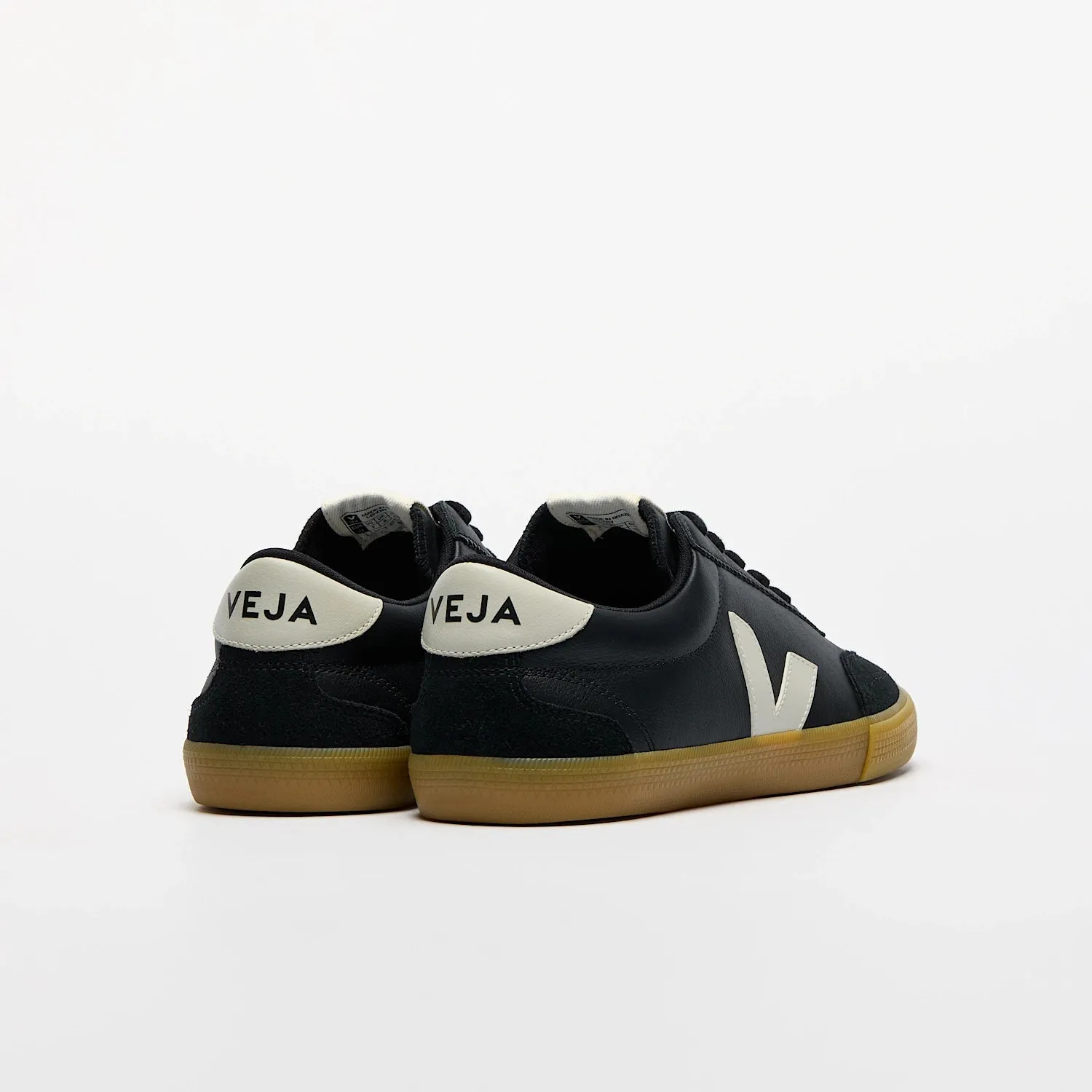 VOLLEY LEATHER SNEAKER (BLACK) - VEJA