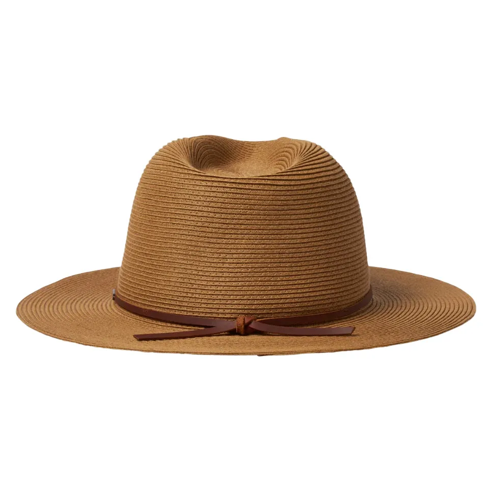 WESLEY STRAW PACKABLE FEDORA Copper