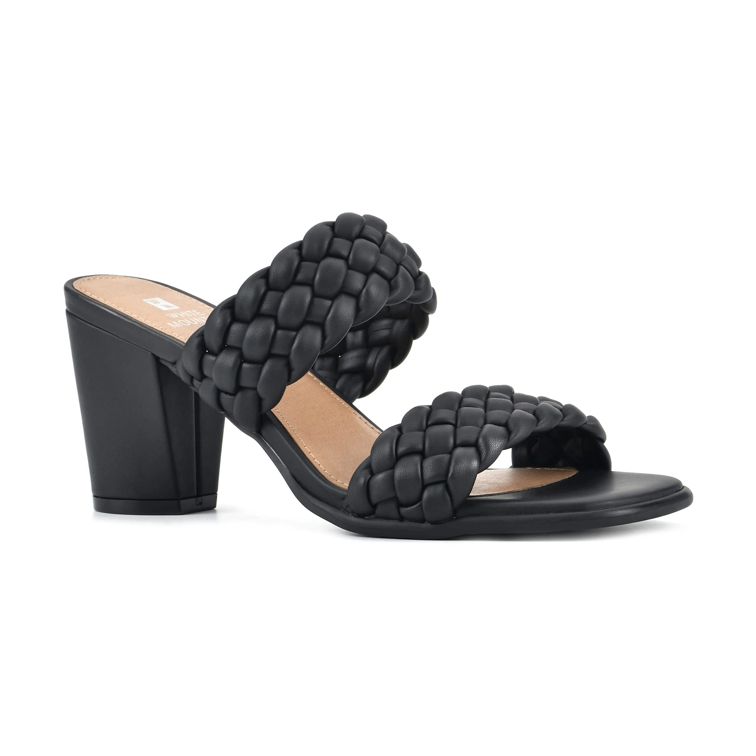 White Mountain Shoes Women's by Far Heel, Black/Smooth, 8.5