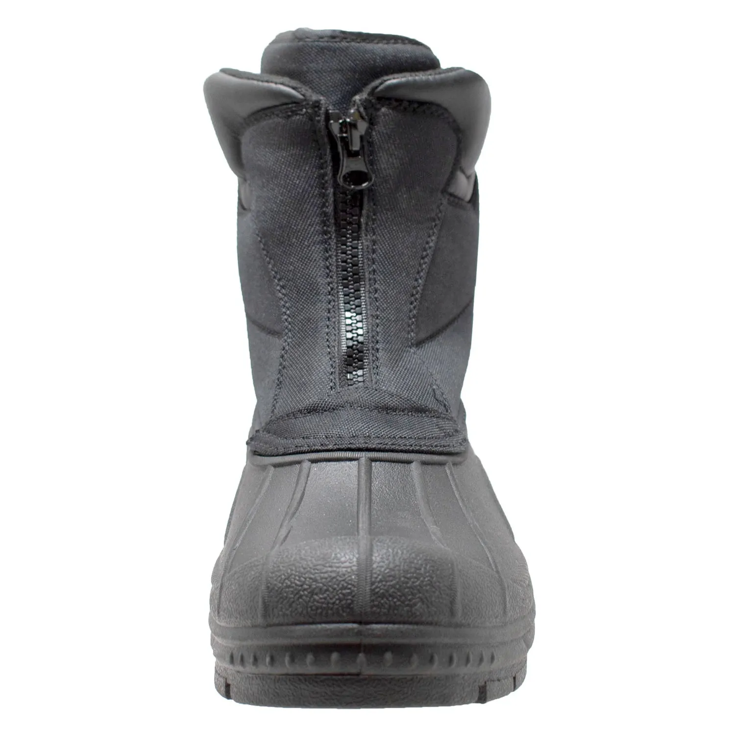Winter Tecs Mens Durable Zipper Black Winter Boots