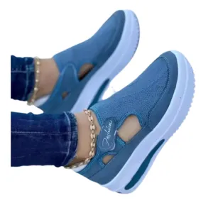 Women Breathable Lace Up Mesh Sneakers Shoes