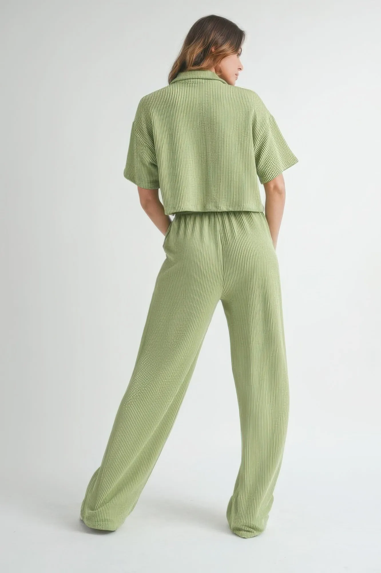 Women's Button Up 2 Piece Set