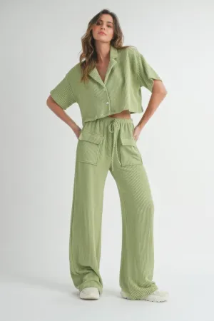 Women's Button Up 2 Piece Set