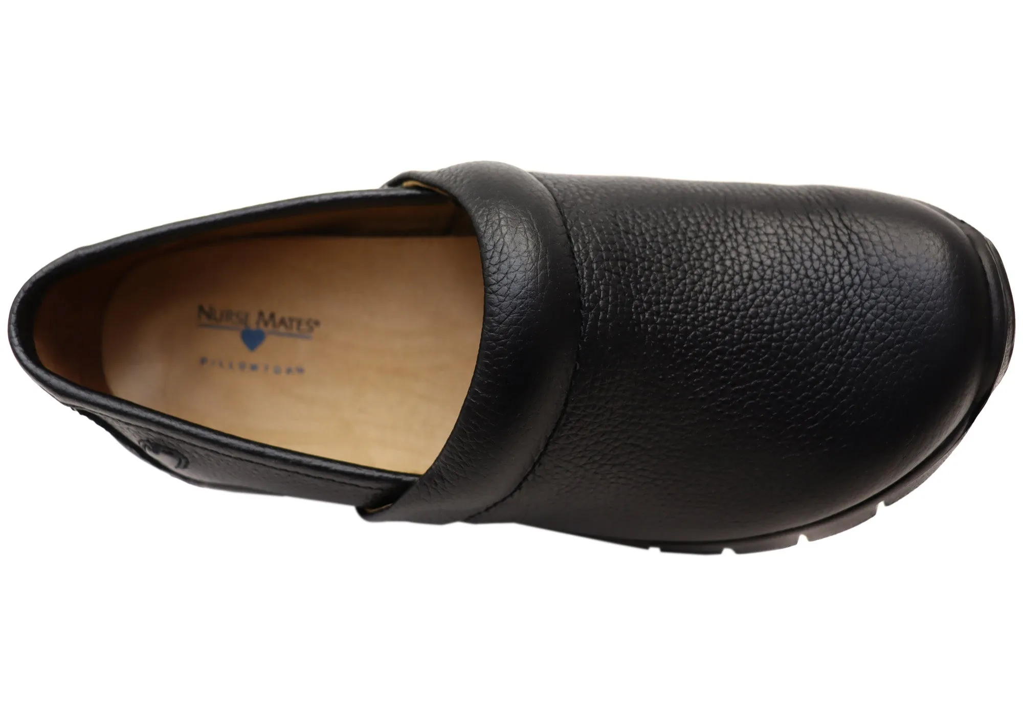 Womens Nurse Mates Libby Comfortable Wide Fit Leather Slip On Shoes