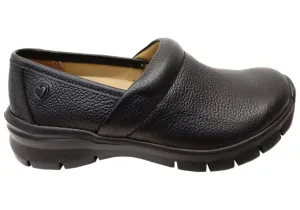 Womens Nurse Mates Libby Comfortable Wide Fit Leather Slip On Shoes