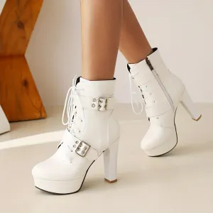 Womens Platform Motorcycle Boots  Stylish Durable AllPurpose Footwear