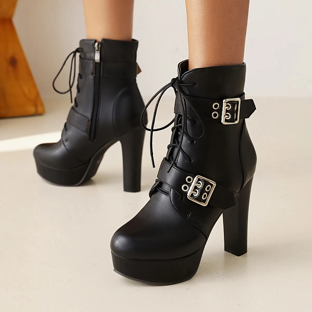 Womens Platform Motorcycle Boots  Stylish Durable AllPurpose Footwear