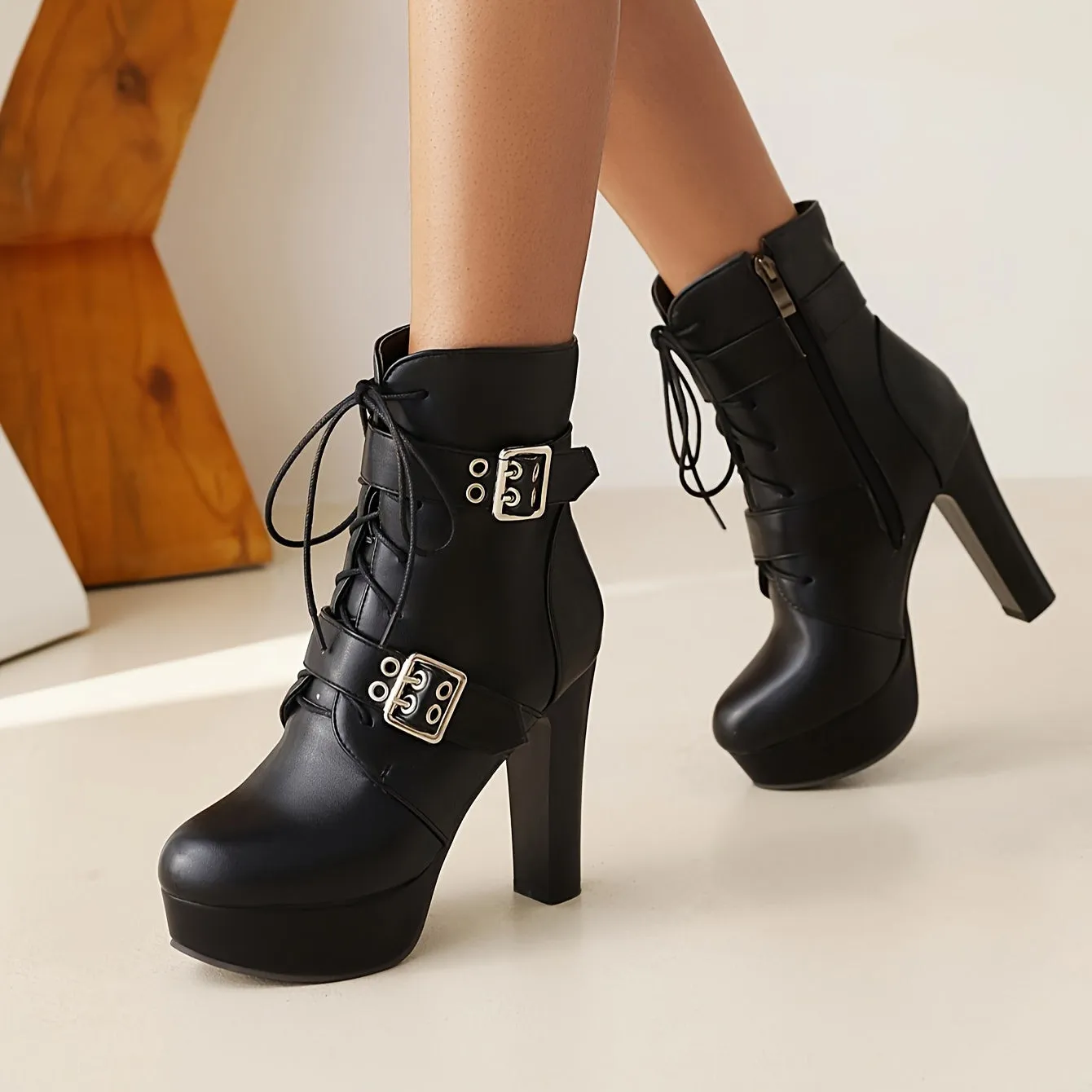 Womens Platform Motorcycle Boots  Stylish Durable AllPurpose Footwear