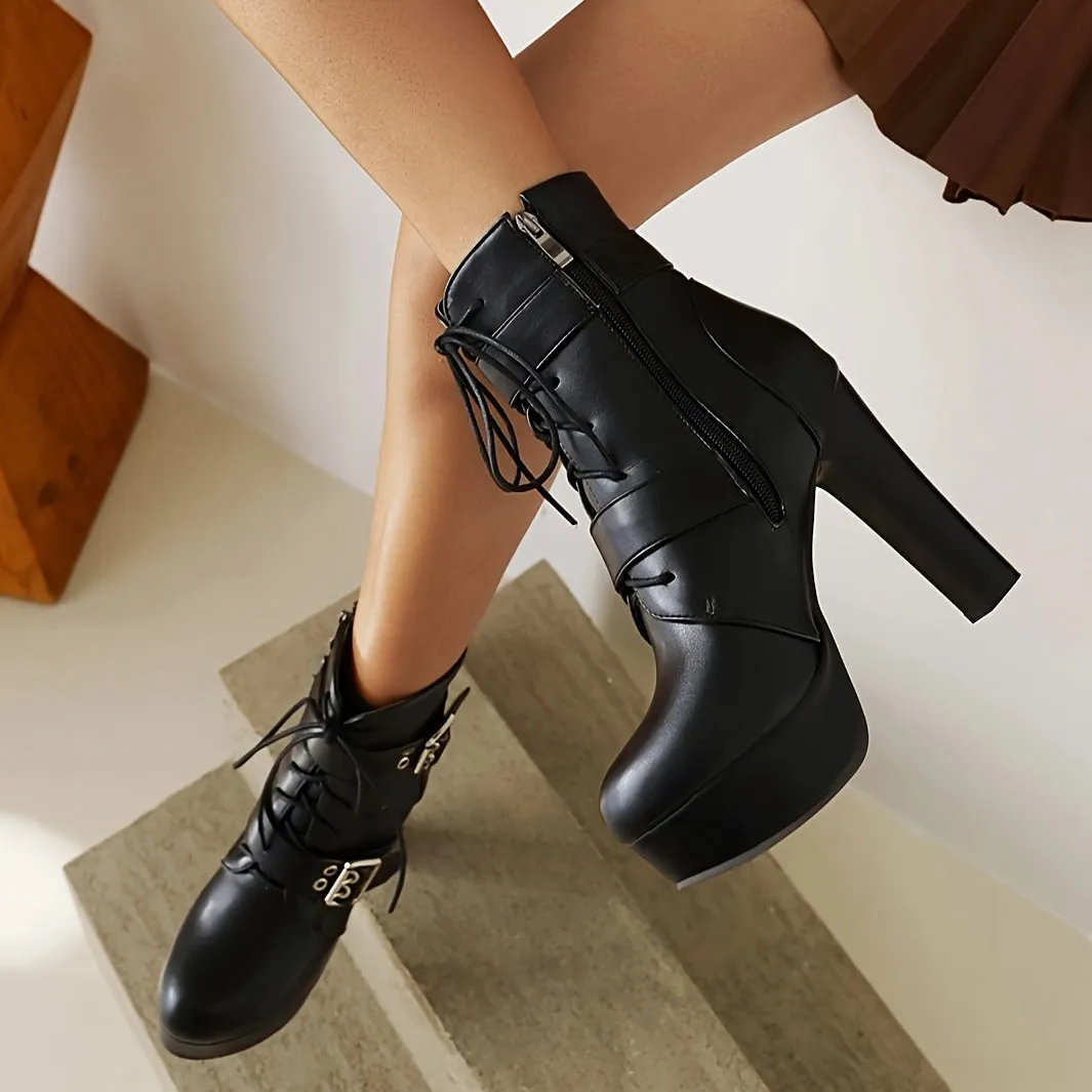 Womens Platform Motorcycle Boots  Stylish Durable AllPurpose Footwear