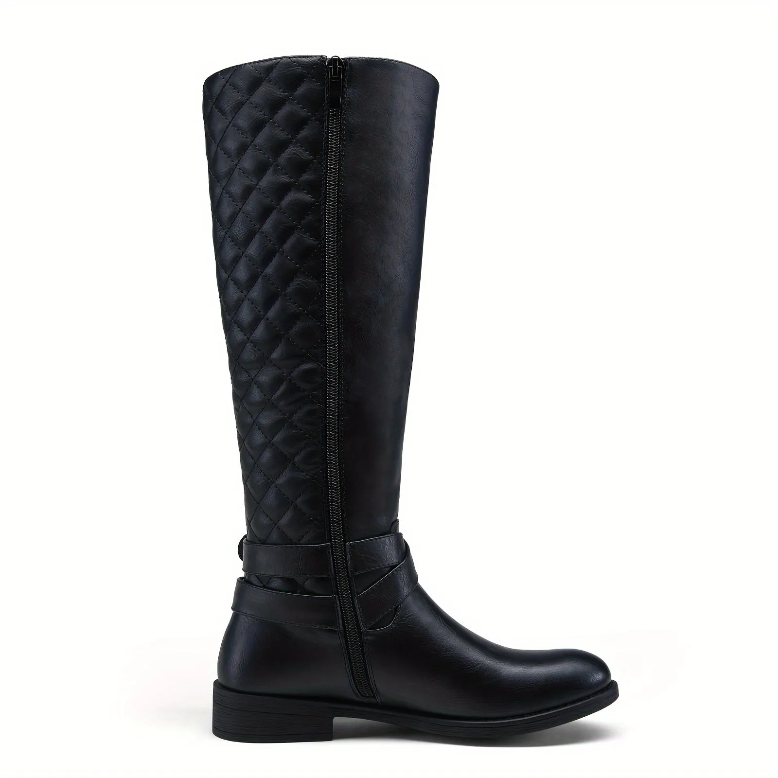 Womens Quilted KneeHigh Riding Boots  Stylish  Durable