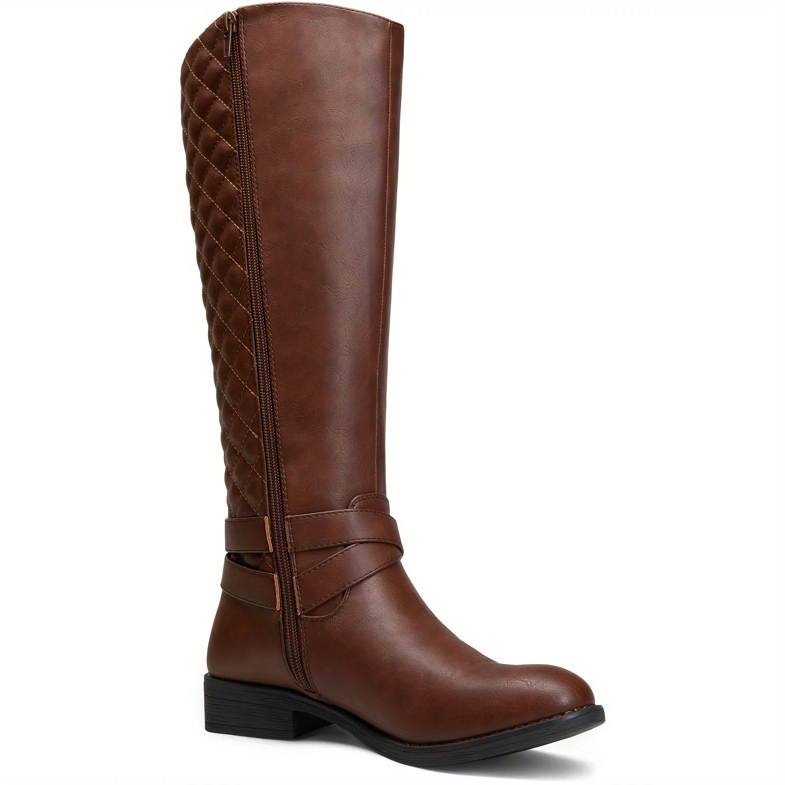 Womens Quilted KneeHigh Riding Boots  Stylish  Durable