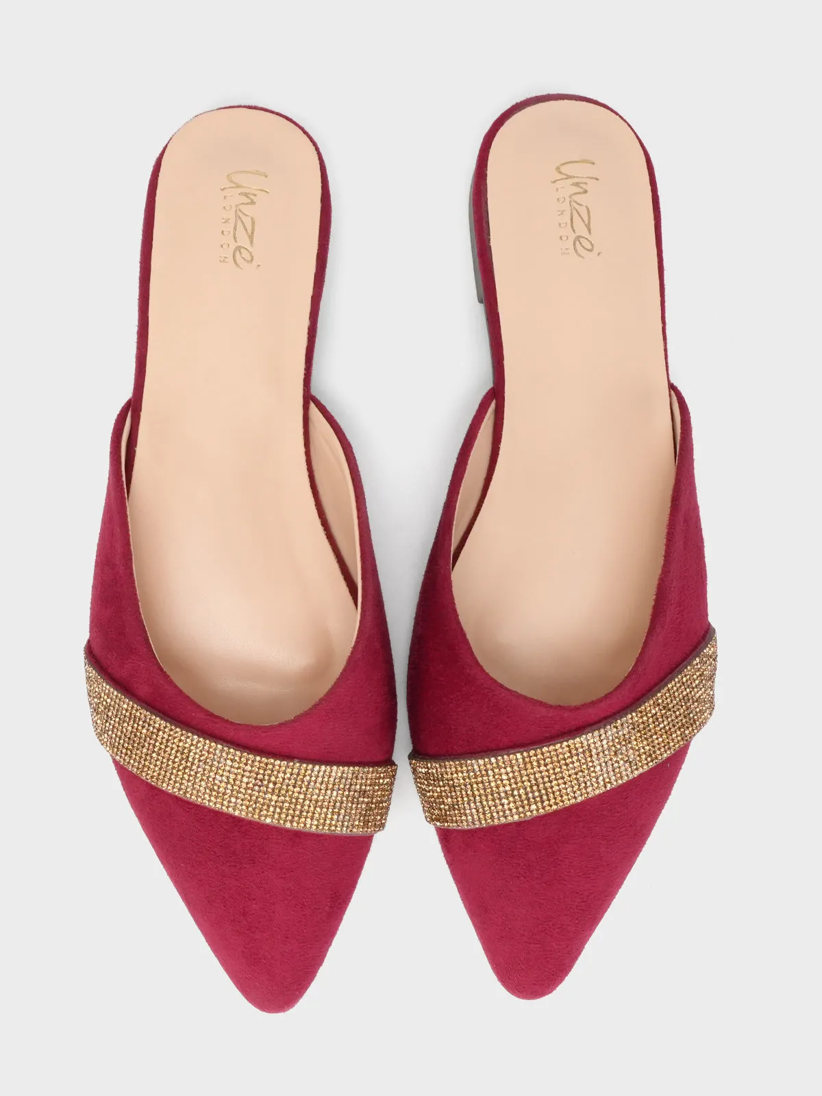 Women's "LEATON" Open Back Fancy Slippers
