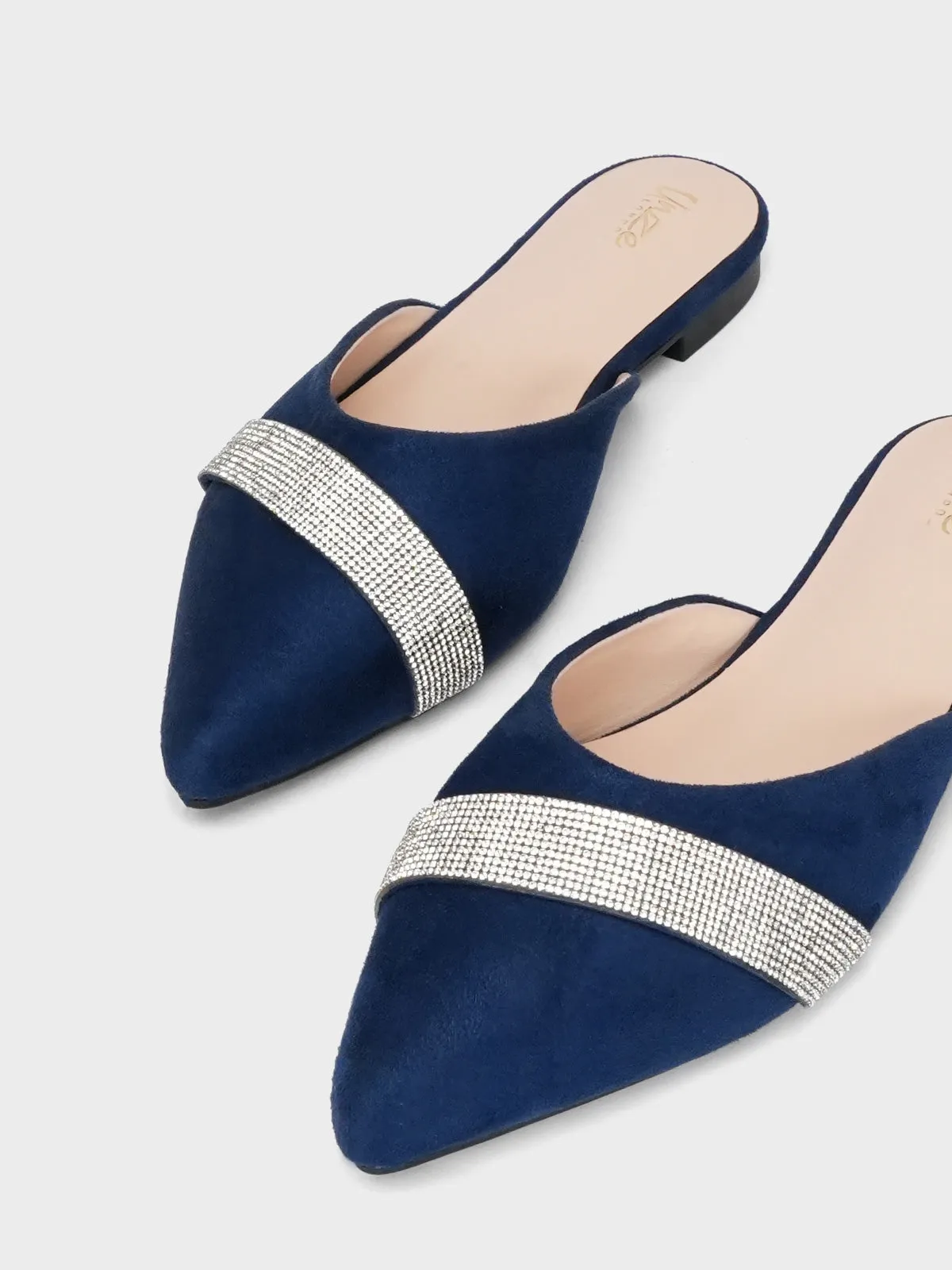 Women's "LEATON" Open Back Fancy Slippers