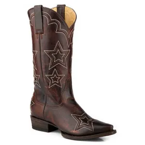Women's Stetson Cosmo Boots Handcrafted Brown