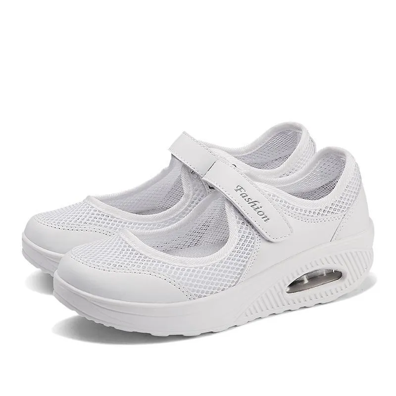 Women's Summer Breathable Mesh Fitness Sneaker Platform Sneakers