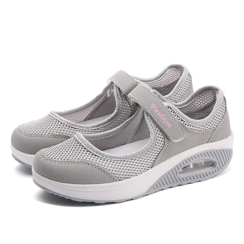 Women's Summer Breathable Mesh Fitness Sneaker Platform Sneakers