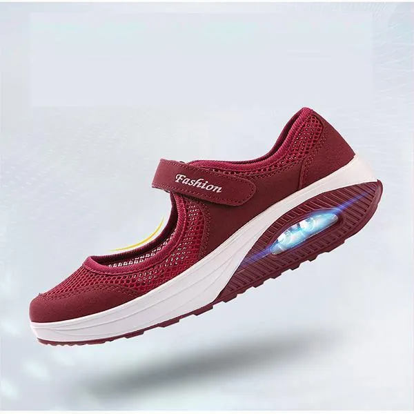 Women's Summer Breathable Mesh Fitness Sneaker Platform Sneakers