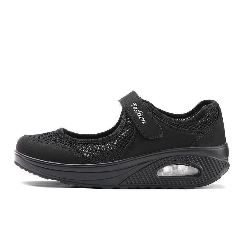 Women's Summer Breathable Mesh Fitness Sneaker Platform Sneakers