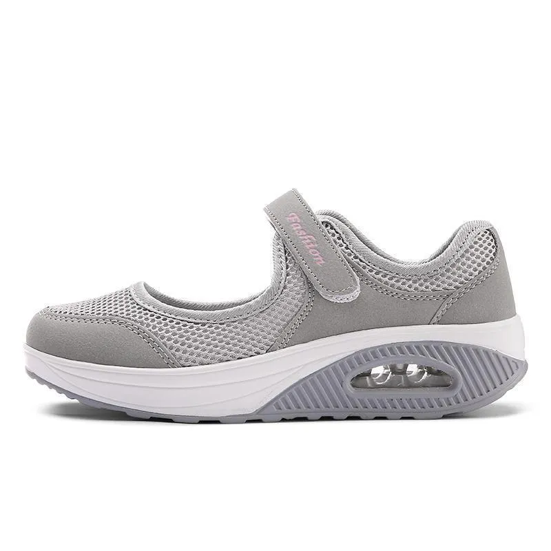 Women's Summer Breathable Mesh Fitness Sneaker Platform Sneakers