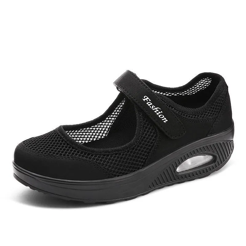 Women's Summer Breathable Mesh Fitness Sneaker Platform Sneakers