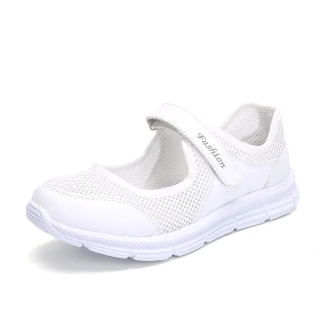 Women's summer breathable sports shoes healthy walking mesh running shoes