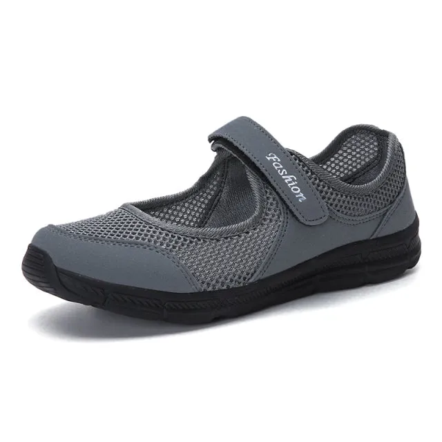Women's summer breathable sports shoes healthy walking mesh running shoes