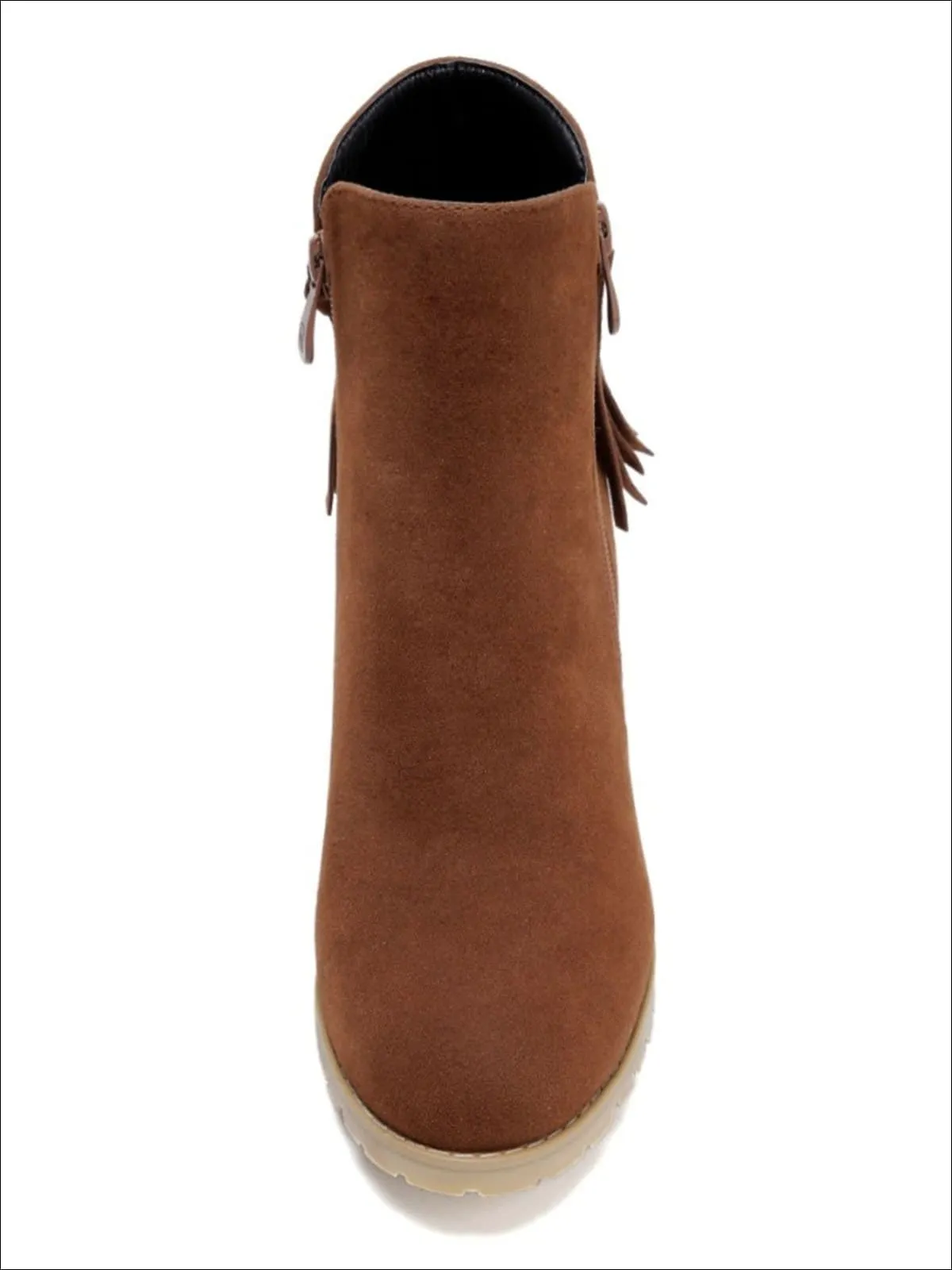 Women's Trendy Fringe Ankle Boots By Liv and Mia