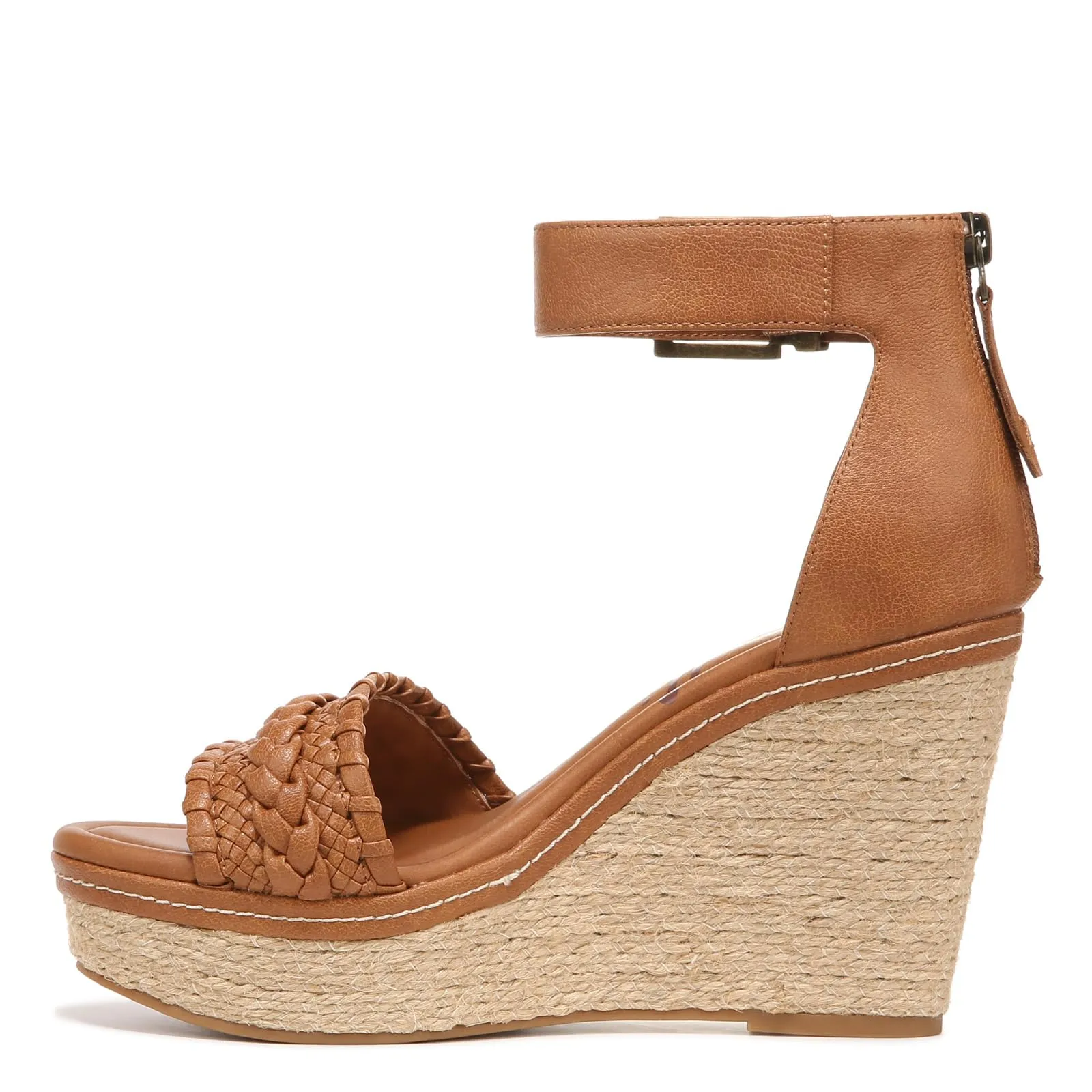 ZODIAC Womens Sabeen-espadrille Espadrille Wedge Sandal, Caramel, 9 US